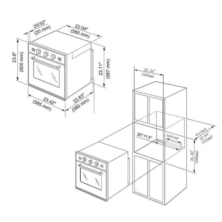Empava wall on sale oven rotisserie