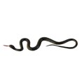 thumbnail image 1 of Juguete de simulación de Serpiente de goma Yashi color negro, 1 of 5