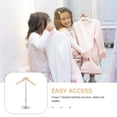 thumbnail image 3 of CUITING Clothing Display Stand Hangers Jackets Shirt Retail Rack Iron Wood, 3 of 6