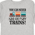 thumbnail image 4 of Inktastic Toy Train Never Have Too Many Trains Boys or Girls Long Sleeve Toddler T-Shirt, 4 of 5
