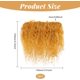 thumbnail image 2 of 2 extensiones de cabello de lana para figuras, ideales para hacer pelucas y pelucas para manualidades (doradas)., 2 of 9