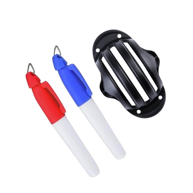 VONKY Golf Ball Marker Line Drawing Stencil Tools with Marker Set training Three Lines