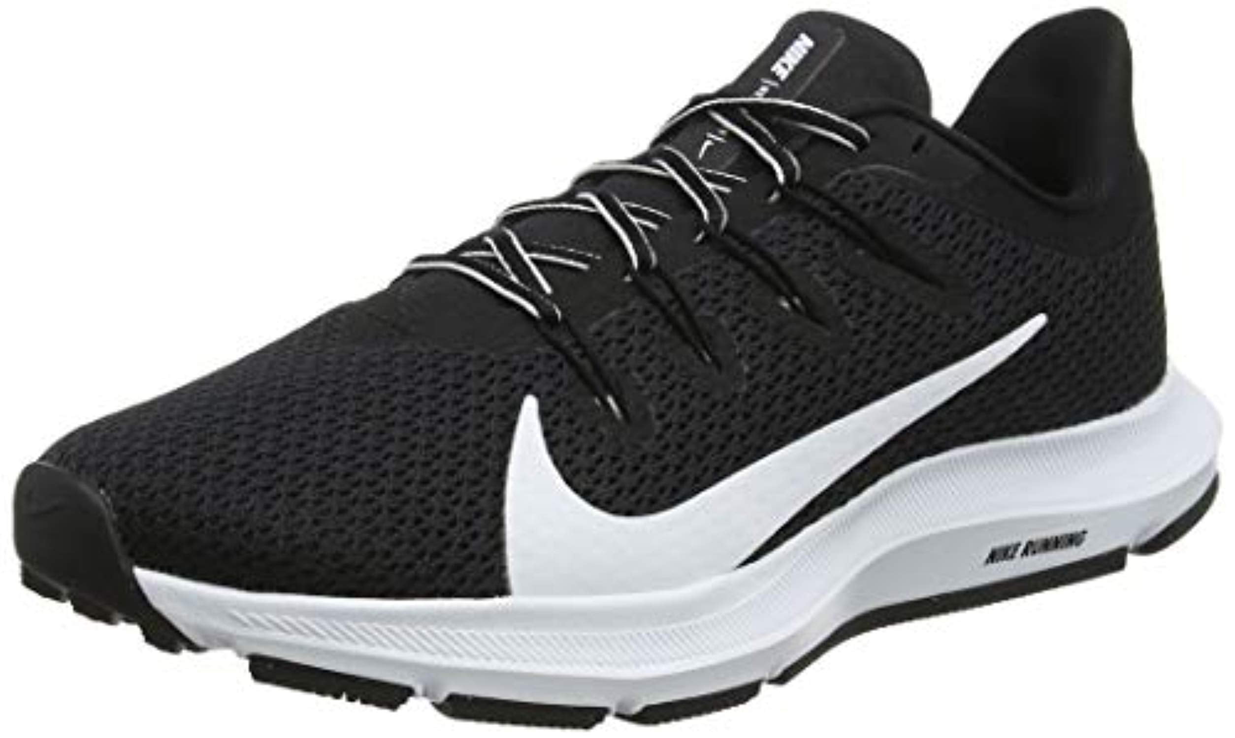 womens black and white nike running shoes