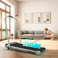 thumbnail image 4 of Jopath 3 in 1 Under Desk Treadmill with Incline,Folding Treadmill with Walking Pad and Handle Bar,Portable Treadmill with Remote Control LED Display,265 Lbs Capacity,Antique Silver, 4 of 11