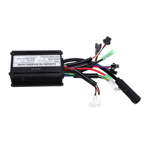 Controlador de Motor de Bicicleta Eléctrica, Aleación de Aluminio de Aluminio de Ondas sinusoidal de bicicleta Eléctrica de Alta Eficiencia Conector SM para Motor de 250W