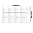 thumbnail image 3 of 34" x 59" Extra Large Undated Wall Calendar - Erasable Yearly Planner, Laminated Surface for Easy Writing, Reusable 12-Month Grid Schedule, Perfect for Home, Office, 3 of 6