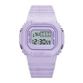 thumbnail image 2 of Reloj cuadrado pequeño verde Matcha para estudiantes y adolescentes, para deportes al aire libre, resistente al agua, reloj electrónico LED multifunción, 2 of 5