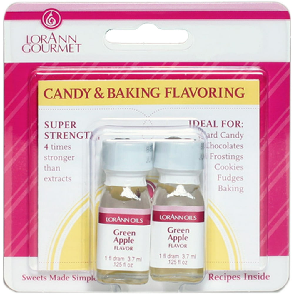Candy & Baking Flavoring .125oz 2/PkgGreen Apple
