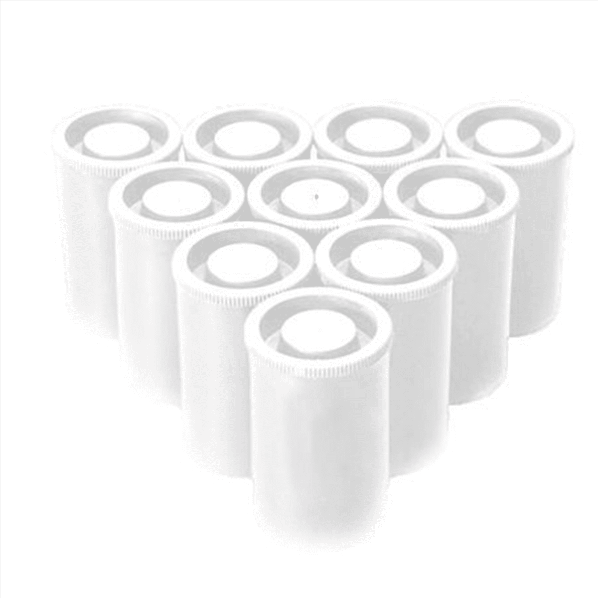 200PCS Plastic Empty Film Canister Camera Reel Container Storage Case Can for Accessories Art Bead Coin Pill White
