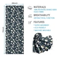thumbnail image 2 of Navy Daisy Flower Floral Pattern Hot Yoga Mat Towel Non Slip for Hot Yoga - Quick-Drying Yoga Mat Cover with 4 Corner Pockets with Travel Bag - Hot Yoga Towel Non Slip 70"x26", 2 of 6