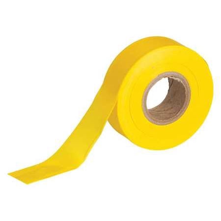 BRADY 58347 Barricade Tape, Cont Roll, Yellow, 300 ft.