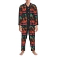 thumbnail image 3 of Balery Go Surfer Pijama para Hombre de Dos Piezas con Manga Larga, Conjunto de Dormir y Descanso Suave con Bolsillos-Small, 3 of 7