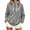 Gray#45096GG, variant on Leopard Print Womens Hoodie Oversized Y2k Drawstring Womens Pullover Vintage Streetwear Fleece Hoodies for Women with Pockets