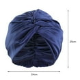 thumbnail image 2 of ievspot 1 Pcs Adjustable Knotted Satin Hair Bonnet Double Layer Hair Wrap Women Hair Care Turban Satin Sleep Hat for Curly Straight Hair, 2 of 8