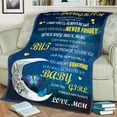thumbnail image 4 of Daughter Gift from Mom,Bonus Daughter Gifts from Mother,Blankets Letter Printed Throw Fleece Blankets Birthday Gifts Thanksgiving Day Christmas Holiday Blanket for Bed Couch Living Room, 4 of 6