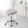 thumbnail image 7 of Kll Summer With Flamingo Round Bar Chair Cushion Cover 12 Inch,Bar Stool Protector With Elastic, Soft Washable, 7 of 7