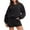 Black, variant on IROINNID Sweatsuit For Women 2 Pieces Set Round-Neck Blouse Long Sleeve Tops Sweatshirt Shorts Casual Suit Sets Sport Outfits Set,Green