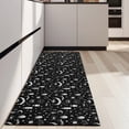 thumbnail image 4 of Black White Halloween Candle Eye Bat Pattern Kitchen Rug Mat,Kitchen Runner Rugs Non Skid Washable,Decorative Kitchen Floor Mats for Kitchen,Sink,Laundry,17"X47", 4 of 5