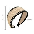 thumbnail image 2 of Woven Straw Knotted Headband for K-POP Party Decorations for Music Festivals Photo Booth Props for Girls Photography, 2 of 8