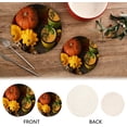 thumbnail image 4 of SKYSONIC Autumn Leaves Pumpkin Pot Holders Trivets, 2 Pcs Heat Resistant Trivets,Colorful Cotton Thread Weave Mats for Hot Pads Pans Pot Bowl Teapot for Kitchen Decor, 4 of 7