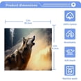 thumbnail image 4 of 2PCS Wolf Towels Cotton Washcloths Set,Quick Drying & Absorbent Soft Bathroom Hand Towel Lightweight & Portable Fingertip Towel Decor Gift, 4 of 7