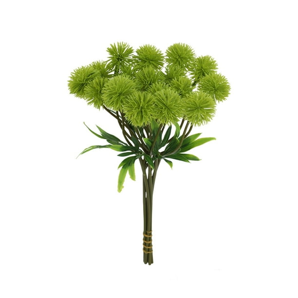 Dientes de león artificiales, 5 piezas, flores de seda realistas para decoración de bodas, decoración del hogar, arreglo central con diseño realista, uso durante toda la temporada.