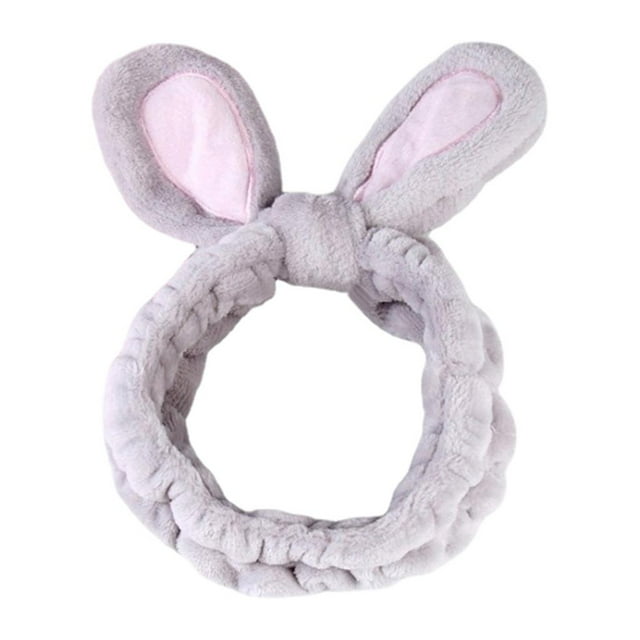 Ear Peluche Diadema Skincare Soft Women Girls ve Face Grey Gris Zulema Lavado de la cara de la cara