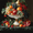 Fruit, variant on Golden Eagle Abstract Splatter Art Decoration Painting Canvas Print, Suitable for Living Room, Bedroom, Office, Dining Room, Hallway Decoration.