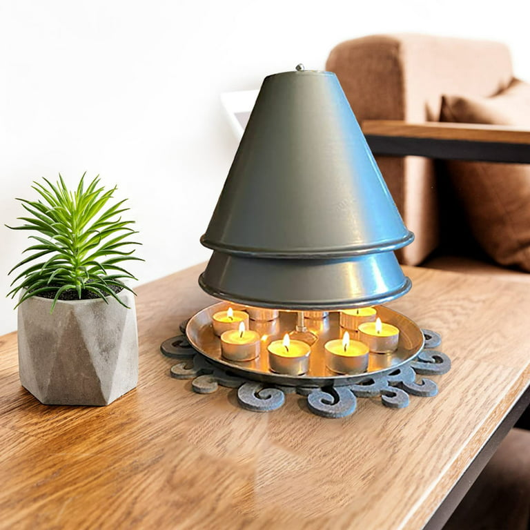 Pjtewawe Hand Warmer Eco Lamp Heater Table Stove Heater Hand Warmer Candle  Stove Candle Fire Fireplace Dining Table Stove Dining Table Heating Candle