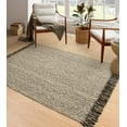 thumbnail image 6 of SUNDEREY 3'x5' Washable Bedroom Rugs,Area Rug,3x5ft Bohemian Kitchen Rug, Cotton Woven Entryway Rug, Modern Braided Door Mat,Stain Resistant Boho Rug Low-Pile Throw Rug for ‎Dining Room Office,Black, 6 of 7