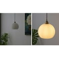 thumbnail image 5 of FSLiving Plug in Hanging Swag Lamp no Wiring Needed Portable Pendant Light with Remote Control Stepless dimming Bulb Brass Finished E26 Honeycomb Retro White Hand-Made Glass Lamp Hanging Lamp -1 Light, 5 of 6