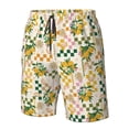thumbnail image 5 of Kdxio Lemon Pattern Mens Casual Shorts - Drawstring Summer Beach Sports Shorts for Men, 5 of 9