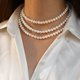 thumbnail image 4 of Jumpingount Gargantillas de perlas naturales de agua dulce, joyería para mujer, gargantilla, collar de plata de ley 925, regalos para banquete de Ropa, zapatos y accesorios Miscelánea 32cm, 4 of 6
