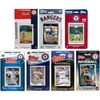 C&I Collectables MLB Texas Rangers 7 Different Licensed Trading Card Team Sets