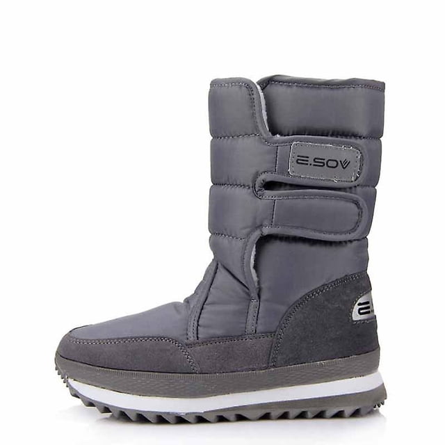 Botas de nieve ECELEN para hombres y mujeres del mismo estilo más botas de algodón antideslizantes impermeables cálidas de terciopelo 2022 invierno nuevo THFRU22-Grey-42 Bolígrafo Bolígrafo Bolígrafo de papelería