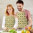 thumbnail image 3 of White Sunflower Pattern Apron-Garden Aprons for Women with Pockets-Cotton Linen Waterproof Kitchen Cooking Gardening Aprons Adjustable for Kitchen,Cooking,BBQ and Salon 33x27 Inch, 3 of 7