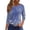 03#Blue, variant on 3/4 Sleeve Tops for Women Summer Floral Paisley Print Tees Shirts Trendy Ladies Blouses Dressy Casual Clothing 2026