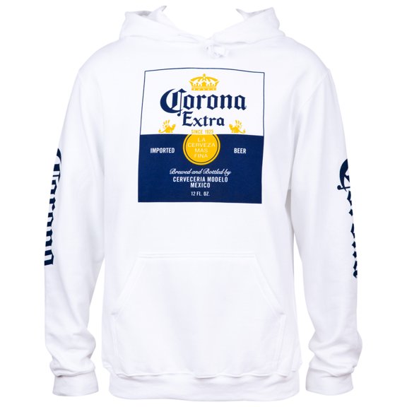 Corona Extra Label Logo Hoodie with Sleeve Prints-Small