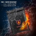 thumbnail image 5 of Jinsinto Fireproof Document Bag 15 X 11inche Silicone Coated Fire Resistant Bag, 5 of 5