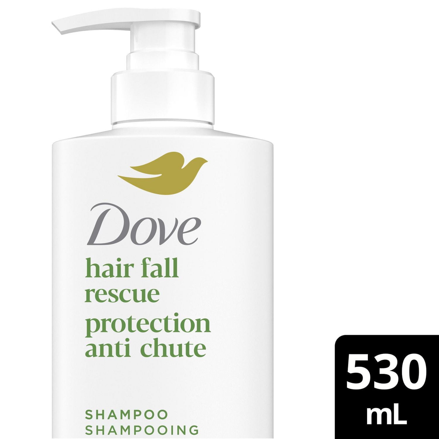 Shampoing pour Cheveux Fragiles, Dove Anti-Chute de Cheveux avec Soin Bio-Protéine Liquide, 530mL 530 ML
