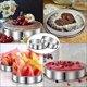 thumbnail image 1 of 5 Pieces Double Rolled Tart Rings Round Muffin Rings Crumpet Rings Circular Tart Rings for Home Rest, 1 of 5