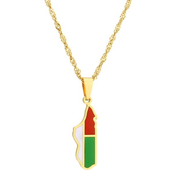 Xingzhi Africa Malagasy Country Map Pendant Celebrate Roots Compact And Lightweight Premium Unique Map Gift Gold