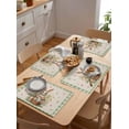thumbnail image 6 of Easter Rabbit Watercolor Flower Kitchen Dining Table r Accessories 4/6pcs Placemat Heat Resistant Tableware Mat, 6 of 7