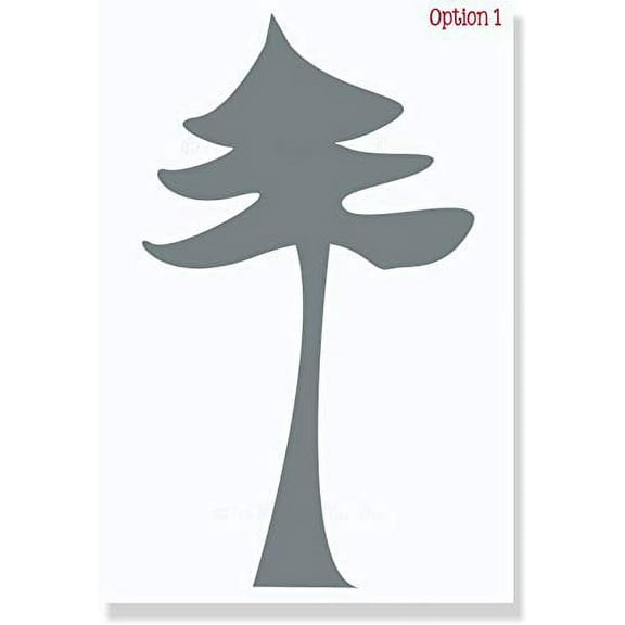 Gray Tree Wall Decal Bedroom Décor Wall Stickers-Opt 1