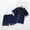 Navy, variant on ATOGUTA Boys Pajama Set Size 2T-13 Short Sleeve 2 Piece Clasic Sleepwear for Kids Navy