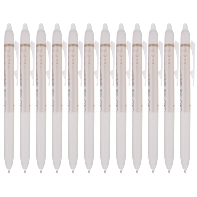 Bolígrafo de gel PILOT FriXion Waai 0,5 mm extra fino, paquete de 12