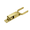 Brass, variant on Heavy-Duty Instant Locking Gate Latch | One-Hand Farm & Ranch Gate Latch with Automatic Spring Lock, Rust-Resistant Steel for Outdoor Fence & Backyard Gates,7.87inch,1PC.