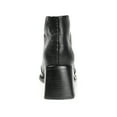 thumbnail image 3 of Journee Signature Womens Genuine Leather Stylla Square Toe Stacked Ankle Booties, 3 of 8