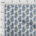 thumbnail image 4 of oneOone Polyester Lycra & Blue Fabric Paisleys Sewing Material Print Fabric By The Yard 56 Inch Wide, 4 of 6