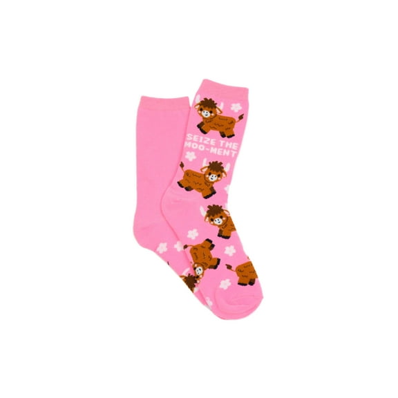 Everything Legwear Seize the Moo-Ment Crew Sock